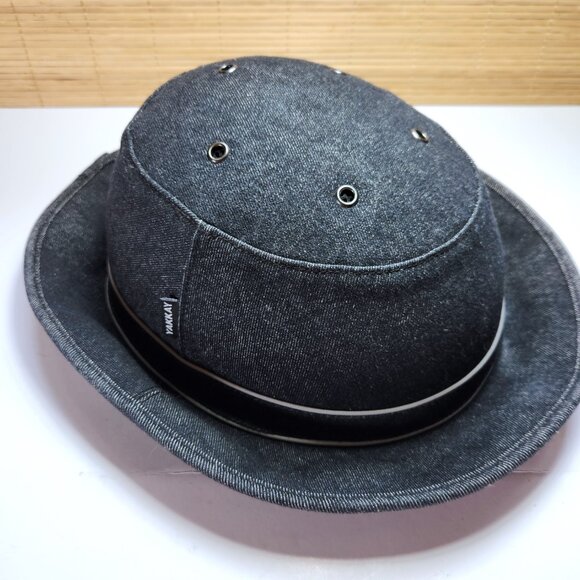 Yakkay Tokyo Black Denim Cover and Smart 1 Bicycle Helmet Size Small 51 - 54 cm - Picture 1 of 16